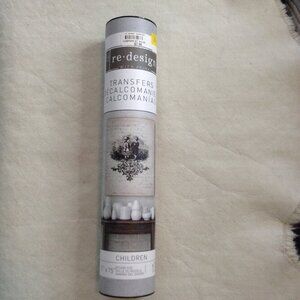 Re-Design w/Prima Transfer; RETIRED, Rare. New OLD STOCK; Charming, B&W Children